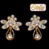 Floral Design Earrings - Estelle Item Code :487/711 - Click here to View more details about this Product